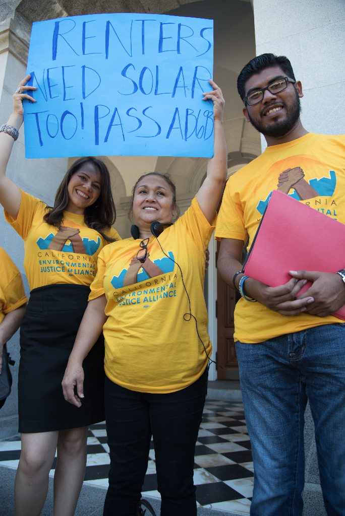 Community members advocating for AB 693 in Sacramento during the 2015 CEJA Congreso. Photo Credit: Brooke Anderson